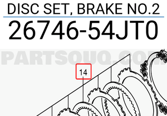 Suzuki 2674654JT0 DISC SET, BRAKE NO.2