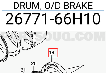 Suzuki 2677166H10 DRUM, O/D BRAKE