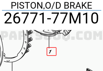 Suzuki 2677177M10 PISTON,O/D BRAKE