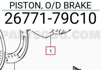 Suzuki 2677179C10 PISTON, O/D BRAKE
