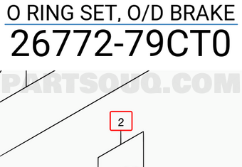 Suzuki 2677279CT0 O RING SET, O/D BRAKE