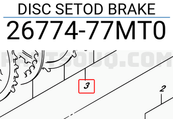 Suzuki 2677477MT0 DISC SETOD BRAKE