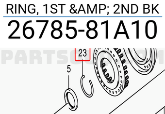 Suzuki 2678581A10 RING, 1ST & 2ND BK