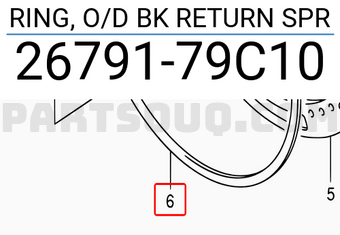 Suzuki 2679179C10 RING, O/D BK RETURN SPR