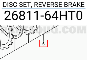Suzuki 2681164HT0 DISC SET, REVERSE BRAKE