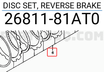 Suzuki 2681181AT0 DISC SET, REVERSE BRAKE