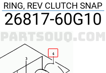 Suzuki 2681760G10 RING, REV CLUTCH SNAP