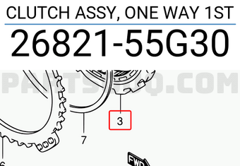 Suzuki 2682155G30 CLUTCH ASSY, ONE WAY 1ST