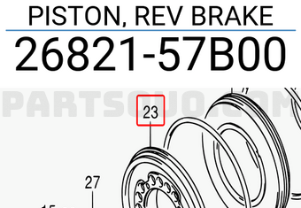 Suzuki 2682157B00 PISTON, REV BRAKE