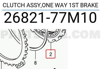 Suzuki 2682177M10 CLUTCH ASSY,ONE WAY 1ST BRAKE