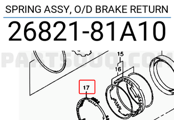 Suzuki 2682181A10 SPRING ASSY, O/D BRAKE RETURN