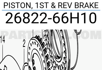 Suzuki 2682266H10 PISTON, 1ST & REV BRAKE