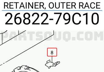 Suzuki 2682279C10 RETAINER, OUTER RACE