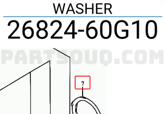 Suzuki 2682460G10 WASHER