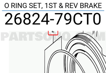Suzuki 2682479CT0 O RING SET, 1ST & REV BRAKE