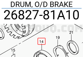 Suzuki 2682781A10 DRUM, O/D BRAKE