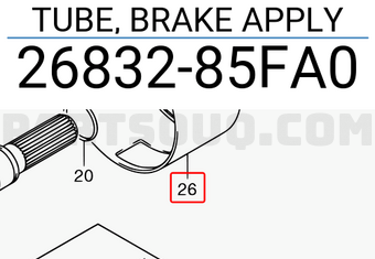 Suzuki 2683285FA0 TUBE, BRAKE APPLY