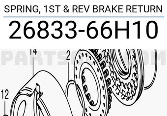 Suzuki 2683366H10 SPRING, 1ST & REV BRAKE RETURN