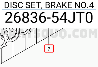 Suzuki 2683654JT0 DISC SET, BRAKE NO.4