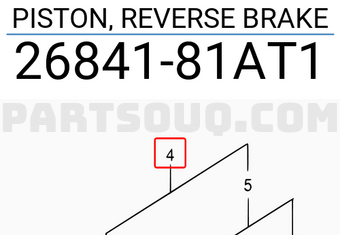 Suzuki 2684181AT1 PISTON, REVERSE BRAKE