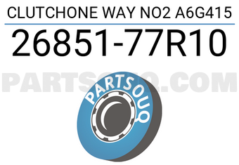 Suzuki 2685177R10 CLUTCHONE WAY NO2 A6G415