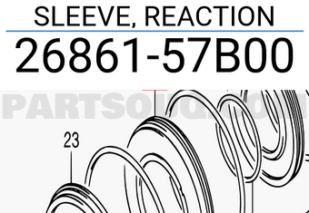 Suzuki 2686157B00 SLEEVE, REACTION