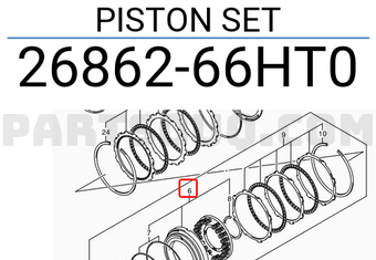 Suzuki 2686266HT0 PISTON SET