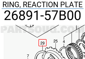 Suzuki 2689157B00 RING, REACTION PLATE