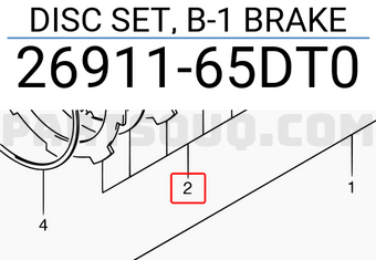 Suzuki 2691165DT0 DISC SET, B-1 BRAKE