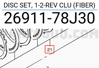 Suzuki 2691178J30 DISC SET, 1-2-REV CLU (FIBER)