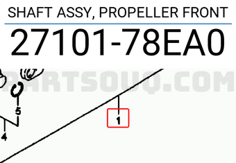 Suzuki 2710178EA0 SHAFT ASSY, PROPELLER FRONT