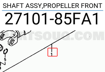 Suzuki 2710185FA1 SHAFT ASSY,PROPELLER FRONT