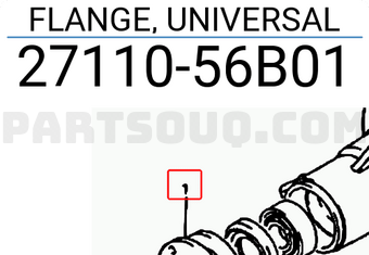 Suzuki 2711056B01 FLANGE, UNIVERSAL
