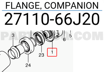 Suzuki 2711066J20 FLANGE, COMPANION