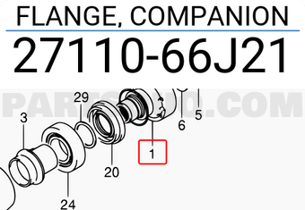 Suzuki 2711066J21 FLANGE, COMPANION