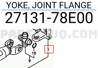Suzuki 2713178E00 YOKE, JOINT FLANGE