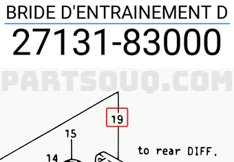 Suzuki 2713183000 BRIDE D ENTRAINEMENT D