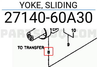 Suzuki 2714060A30 YOKE, SLIDING