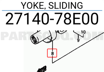 Suzuki 2714078E00 YOKE, SLIDING