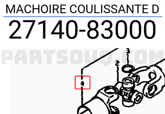 Suzuki 2714083000 MACHOIRE COULISSANTE D