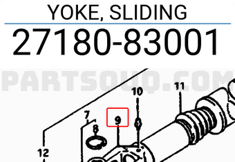 Suzuki 2718083001 YOKE, SLIDING