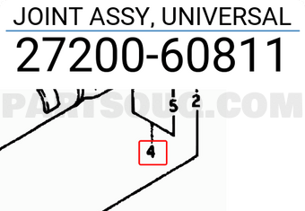 Suzuki 2720060811 JOINT ASSY, UNIVERSAL