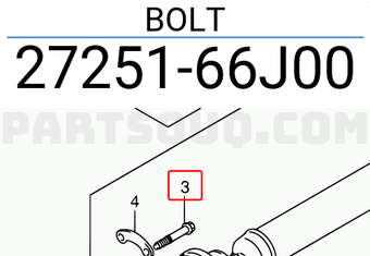 Suzuki 2725166J00 BOLT