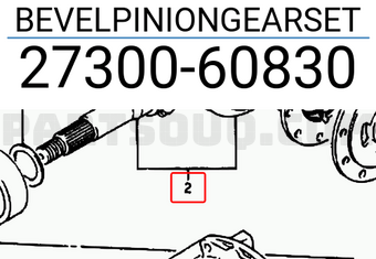 Suzuki 2730060830 BEVELPINIONGEARSET