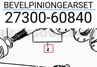 Suzuki 2730060840 BEVELPINIONGEARSET