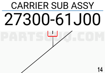 Suzuki 2730061J00 CARRIER SUB ASSY