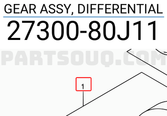 Suzuki 2730080J11 GEAR ASSY, DIFFERENTIAL