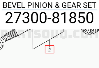 Suzuki 2730081850 BEVEL PINION & GEAR SET