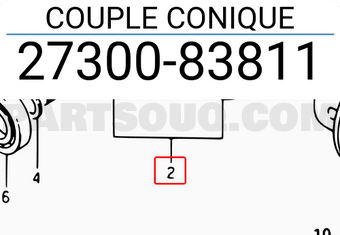 Suzuki 2730083811 COUPLE CONIQUE