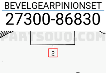 Suzuki 2730086830 BEVELGEARPINIONSET